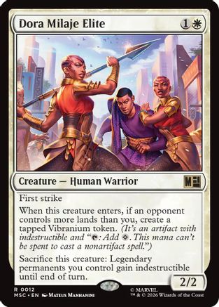 Dora Milaje Elite (012) - Commander: Marvel Super Heroes