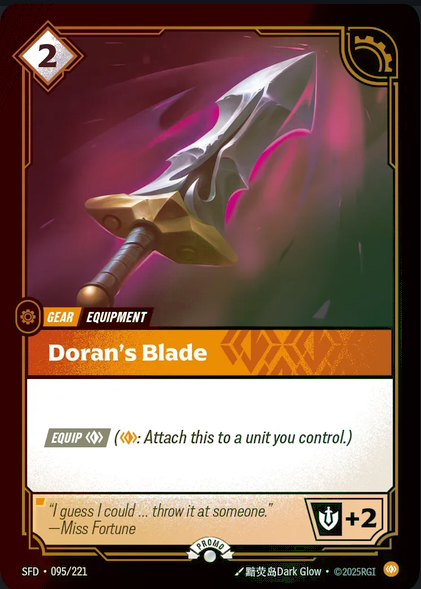 Doran's Blade (095) Foil - Riftbound Promotional Cards