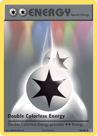 Double Colorless Energy (90) Reverse Holofoil - Evolutions