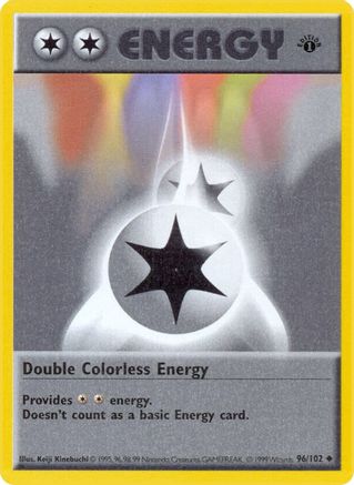 Double Colorless Energy (96) (Unlimited) - Base Set (Shadowless)