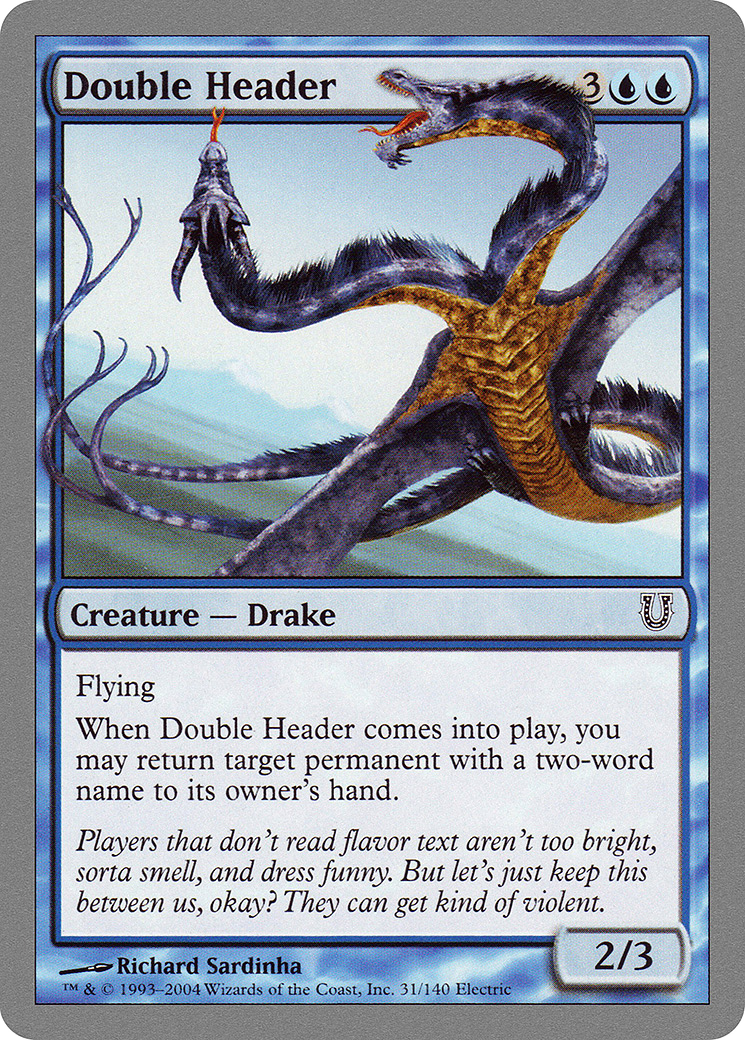 Double Header (031) Foil - Unhinged