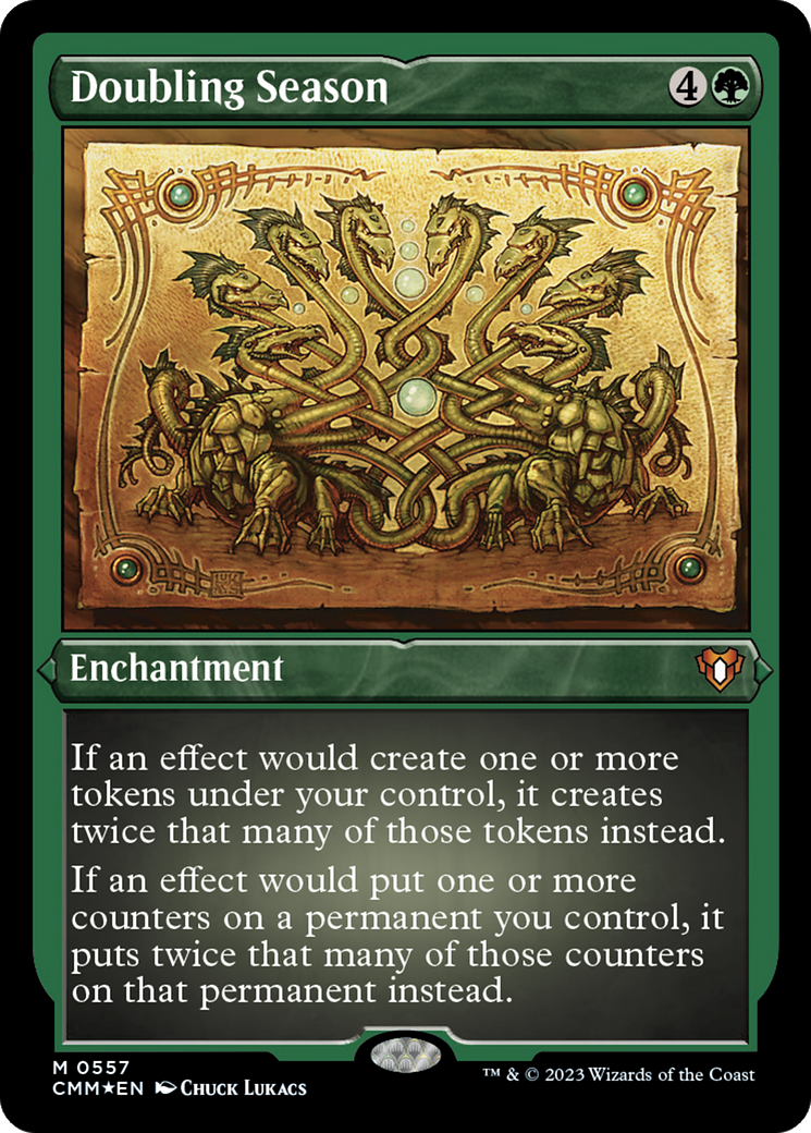 Doubling Season (557) Etched Foil - Commander Masters