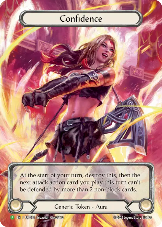 Confidence (FAB394) Cold Foil - Flesh and Blood: Promo Cards