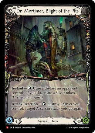 Dr. Mortimer, Blight of the Pits (Extended Art) (AMO001) Rainbow Foil - Armory Deck: Dr. Mortimer, Blight of the Pits