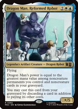 Dragon Man, Reformed Robot (082) Surge Foil - Commander: Marvel Super Heroes