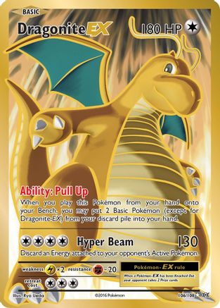 Dragonite EX (Full Art) (106) Holofoil - Evolutions