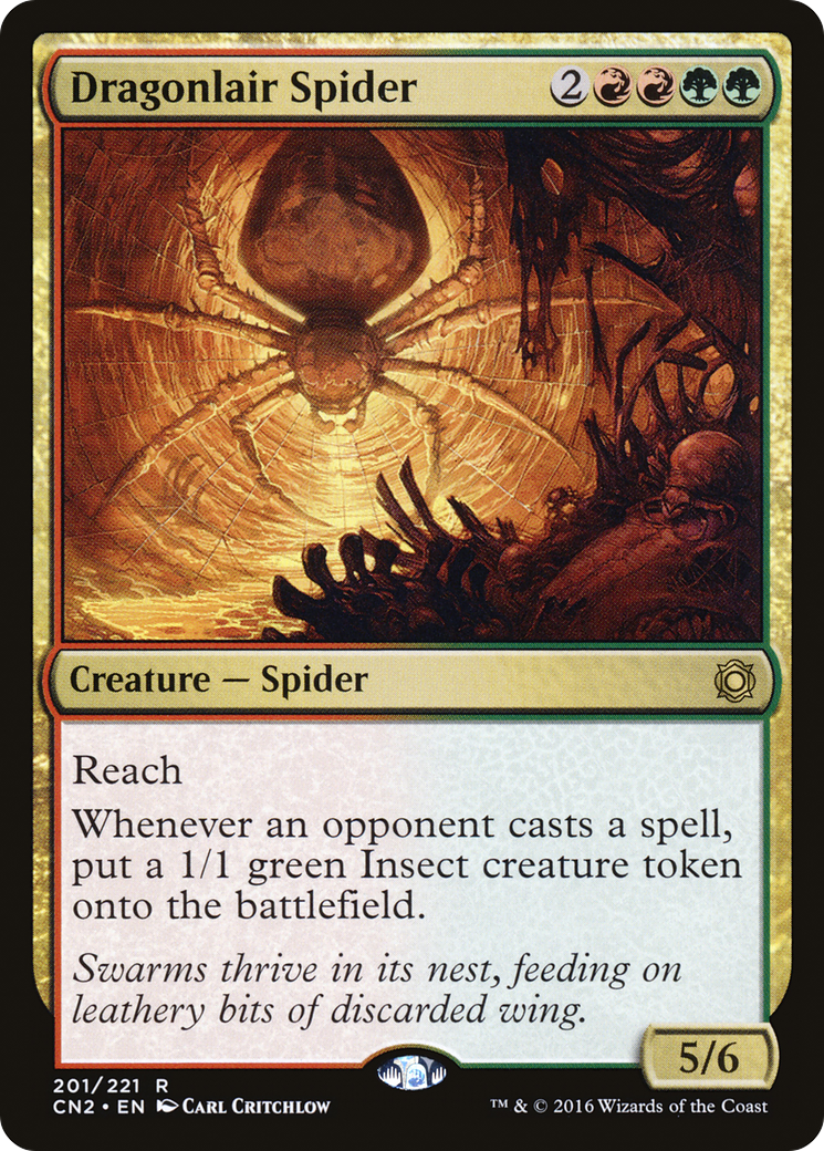 Dragonlair Spider (201) Foil - Conspiracy: Take the Crown