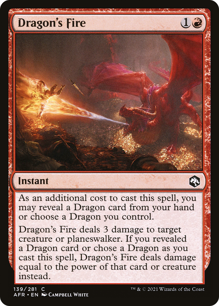 Dragon's Fire (139) - Adventures in the Forgotten Realms Foil