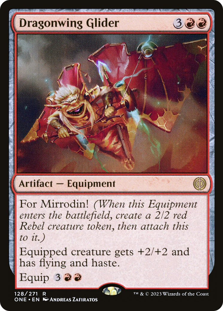 Dragonwing Glider (128) - Phyrexia: All Will Be One Foil