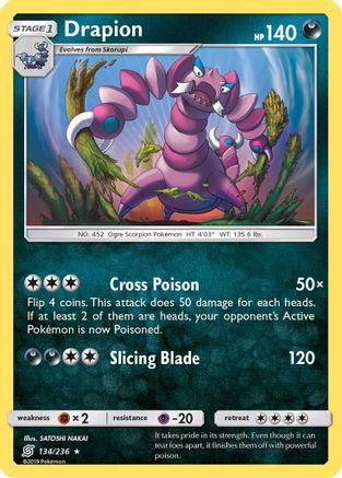 Drapion (134) Reverse Holofoil - Unified Minds