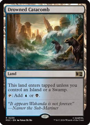 Drowned Catacomb (239) Surge Foil - Commander: Marvel Super Heroes