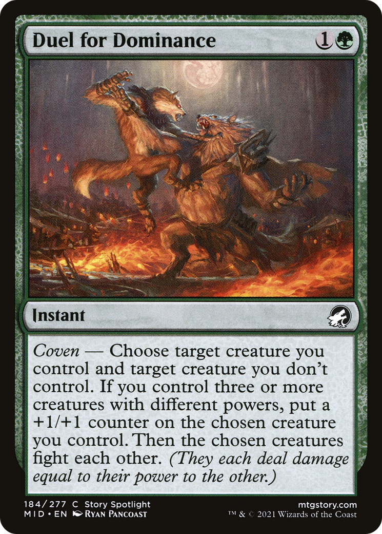 Duel for Dominance (184) - Innistrad: Midnight Hunt Foil