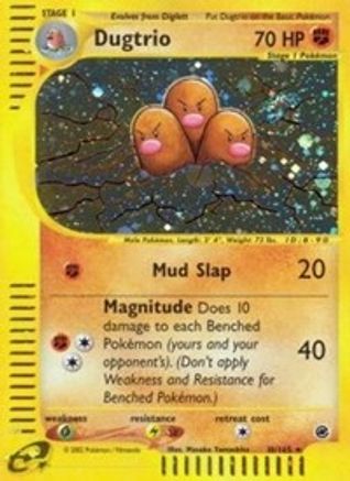 Dugtrio (10) Reverse Holofoil - Expedition