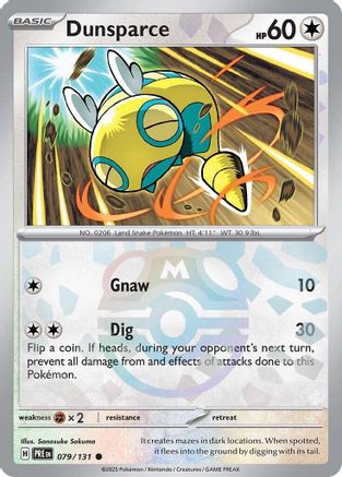 Dunsparce (Master Ball Pattern) (79) Reverse Holofoil - Prismatic Evolutions