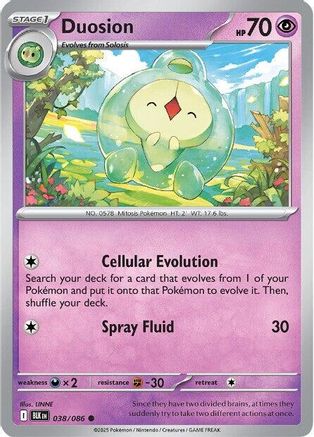 Duosion (38) Reverse Holofoil - Black Bolt