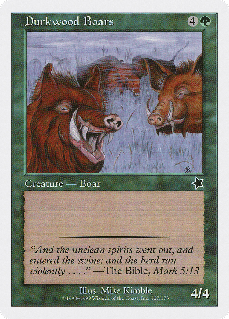 Durkwood Boars (127) - Starter 1999
