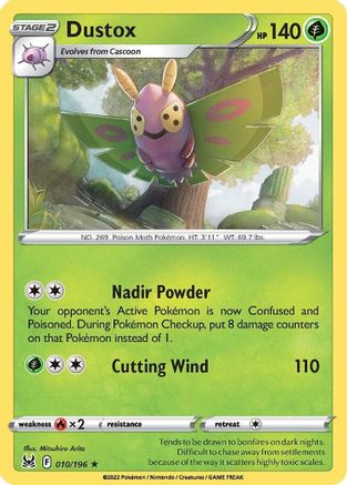 Dustox (10) Reverse Holofoil - Lost Origin