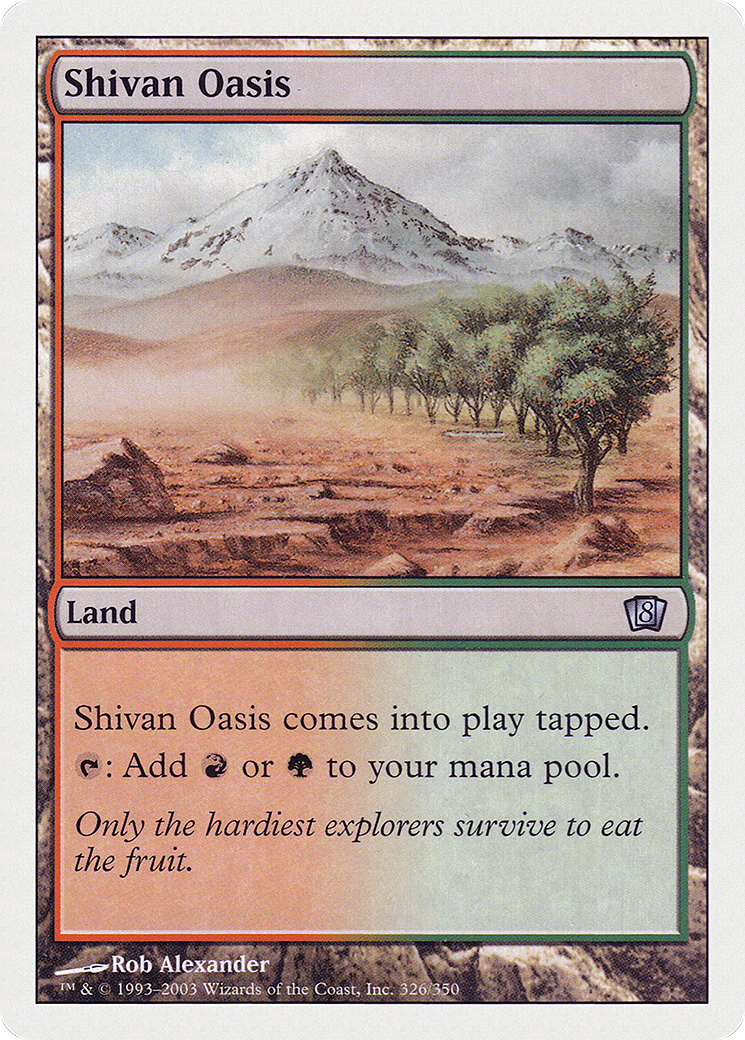 Shivan Oasis (326) Foil - Eighth Edition