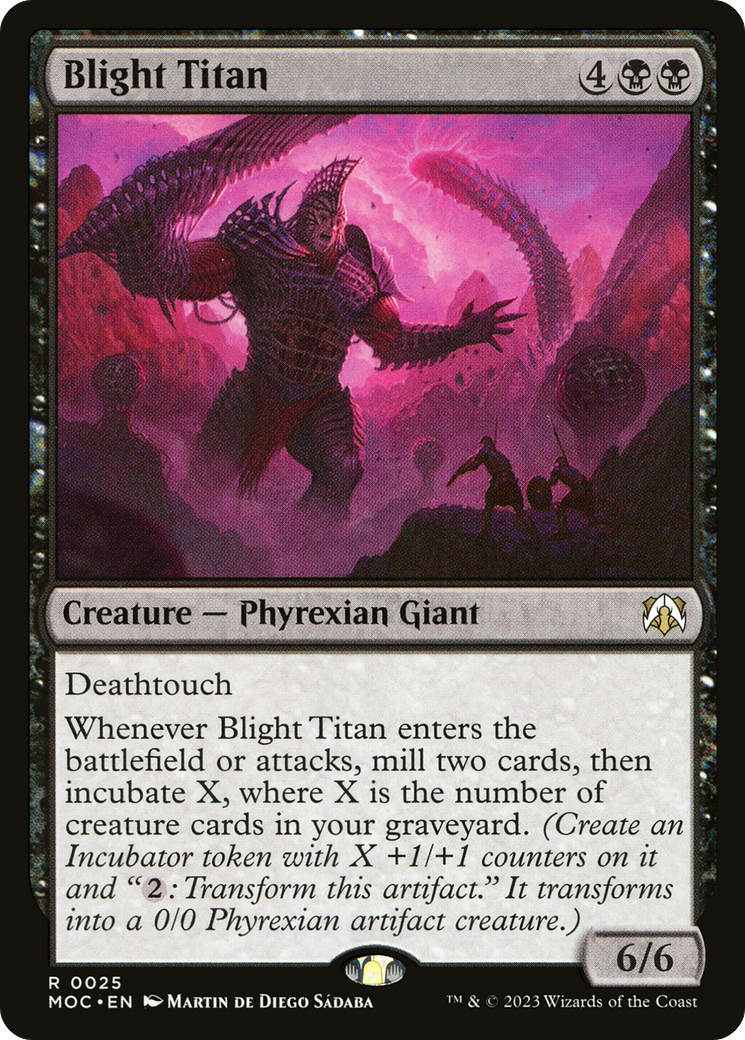Blight Titan (025) - March of the Machine Commander
