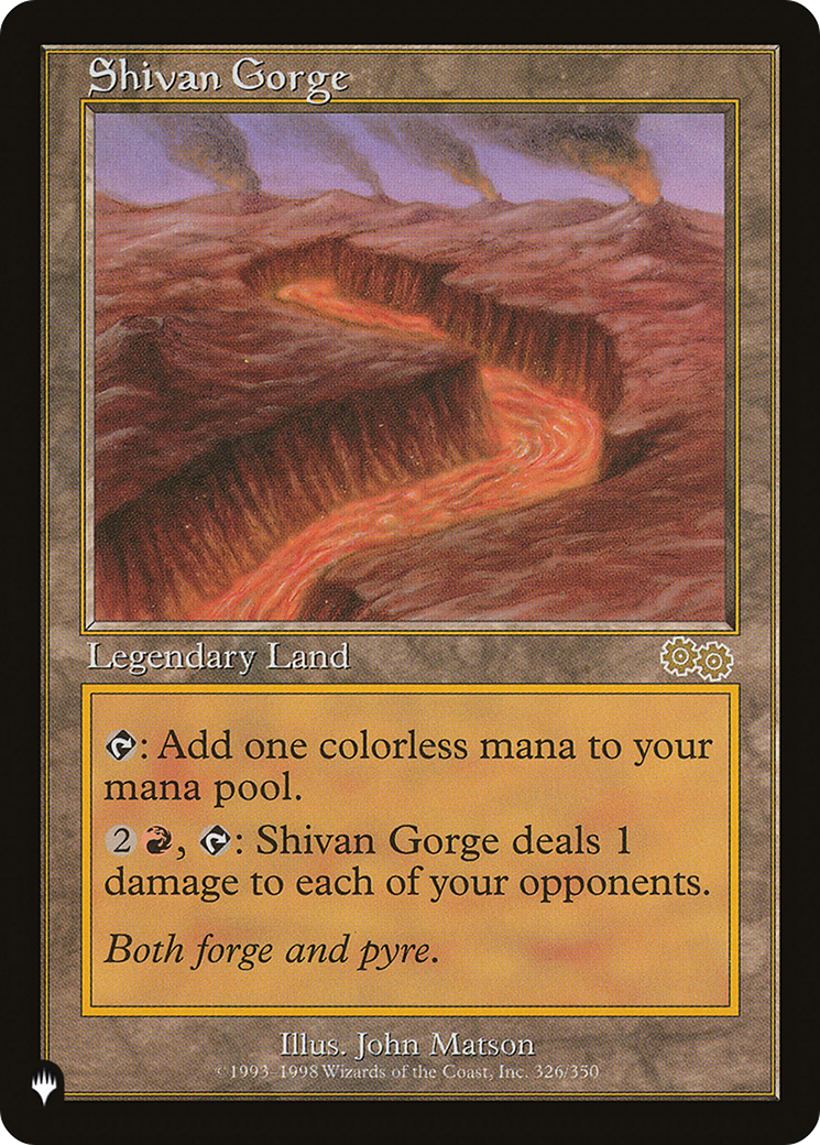 Shivan Gorge (Retro) (USG-326) - The List