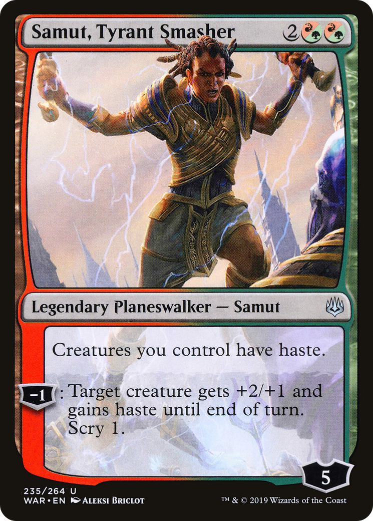 Samut, Tyrant Smasher (235) Foil - War of the Spark