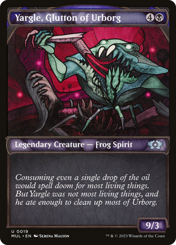 Yargle, Glutton of Urborg (Showcase) (019) Foil - Multiverse Legends