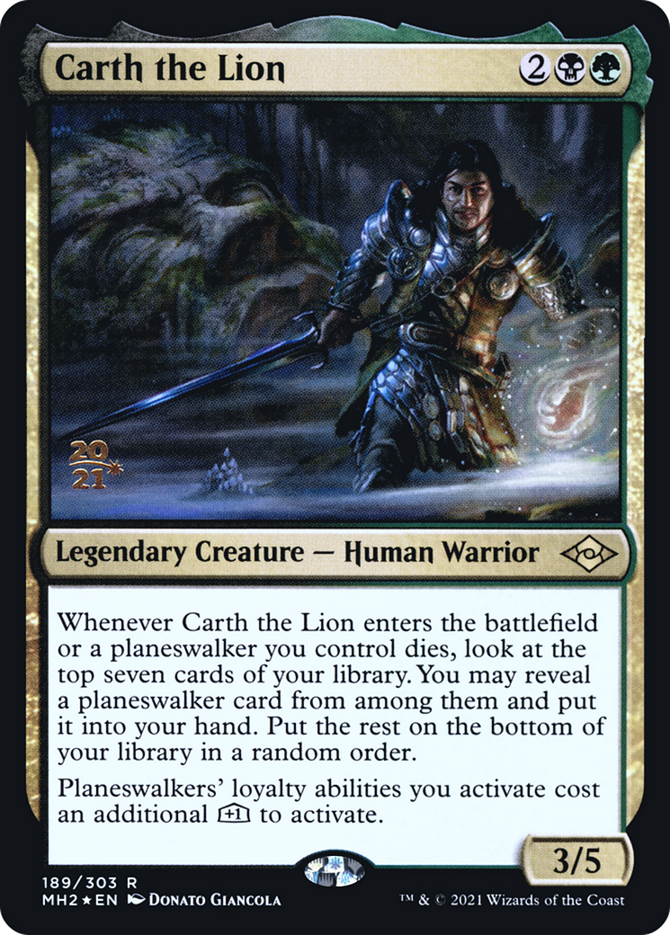 Carth the Lion (189s) Foil - Modern Horizons 2 Promos