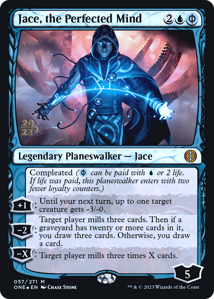 Jace, the Perfected Mind (57s) Foil - Phyrexia: All Will Be One Promos
