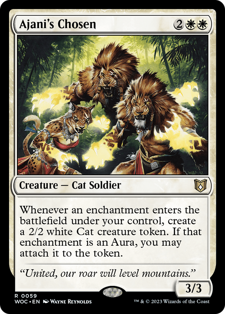 Ajani's Chosen (059) - Wilds of Eldraine Commander