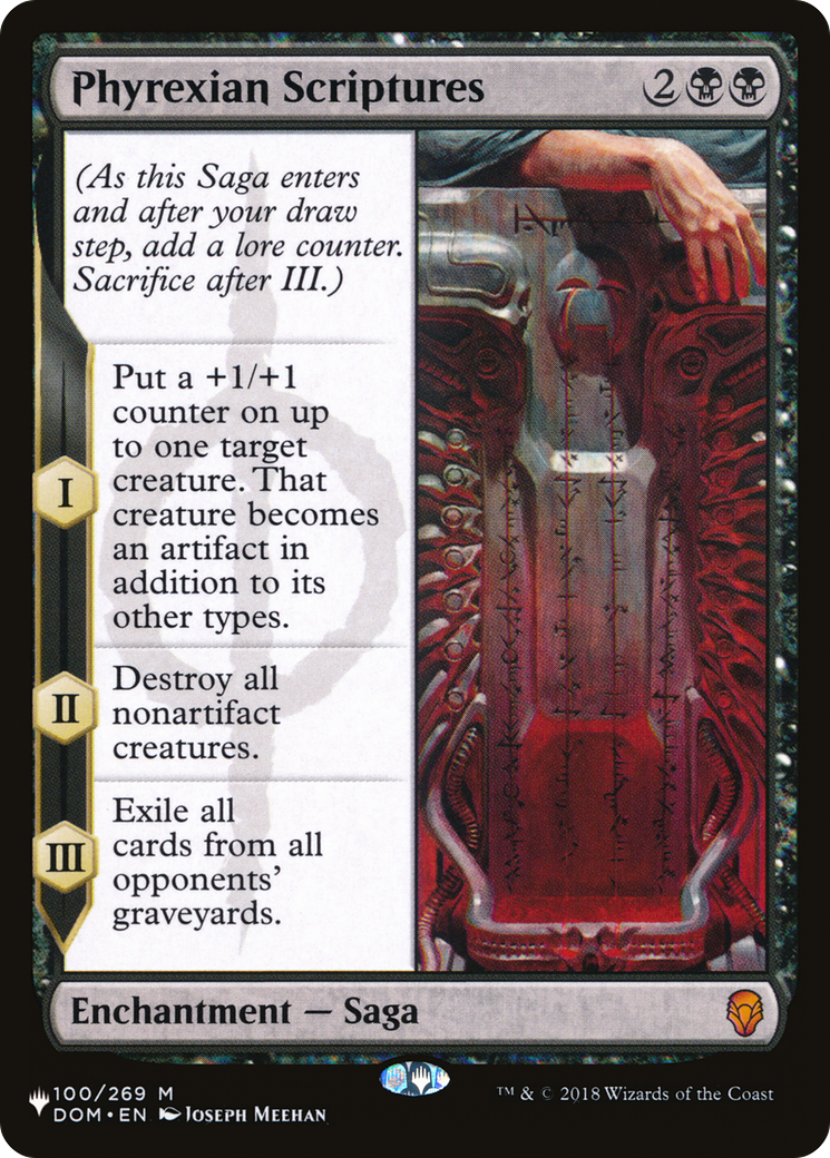 Phyrexian Scriptures (DOM-100) - The List