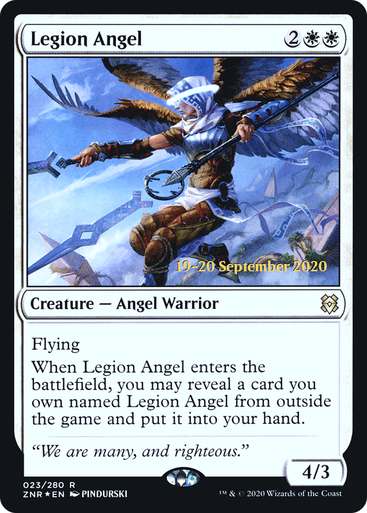 Legion Angel (23s) Foil - Zendikar Rising Promos