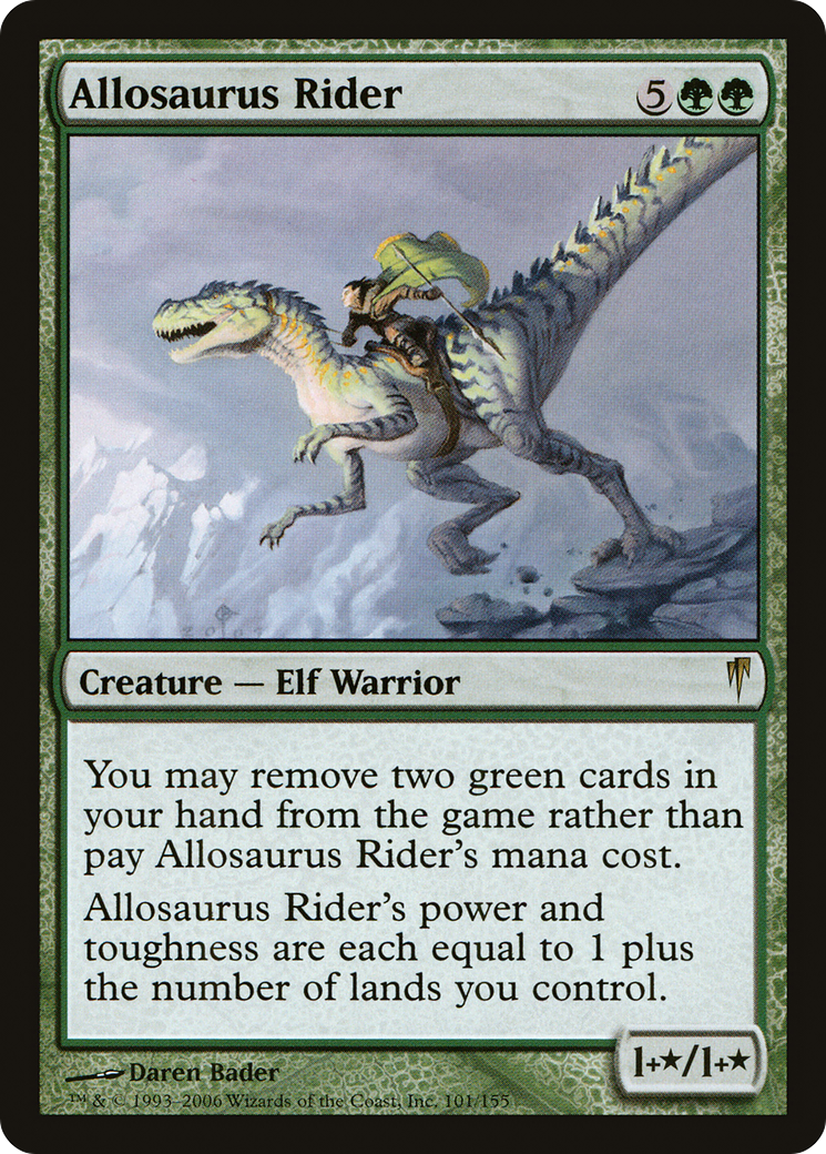 Allosaurus Rider (101) Foil - Coldsnap