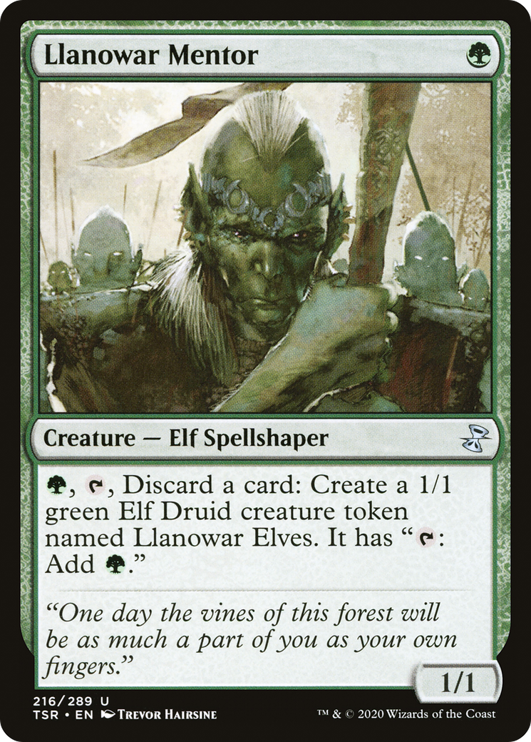 Llanowar Mentor (216) Foil - Time Spiral Remastered