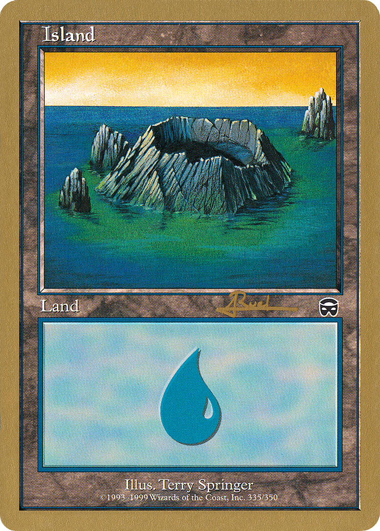 Island (335) - 2001 Antoine Ruel (MMQ) (Retro) - World Championship Decks 2001
