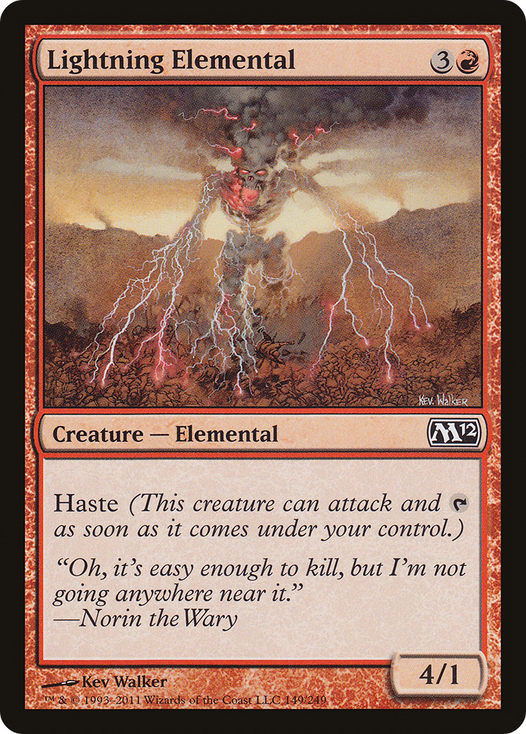 Lightning Elemental (149) - Magic 2012