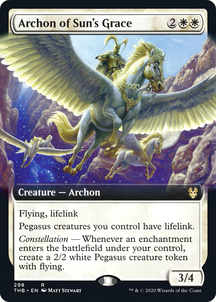 Archon of Sun's Grace (Extended Art) (298) Foil - Theros Beyond Death