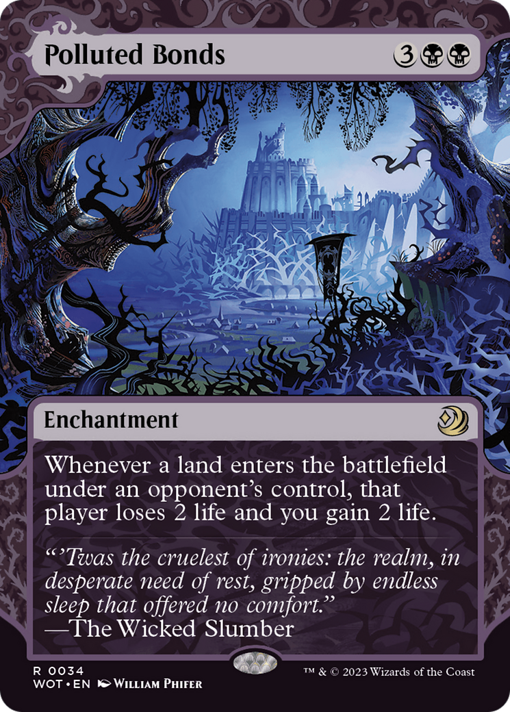 Polluted Bonds (Showcase) (034) Foil - Wilds of Eldraine: Enchanting Tales