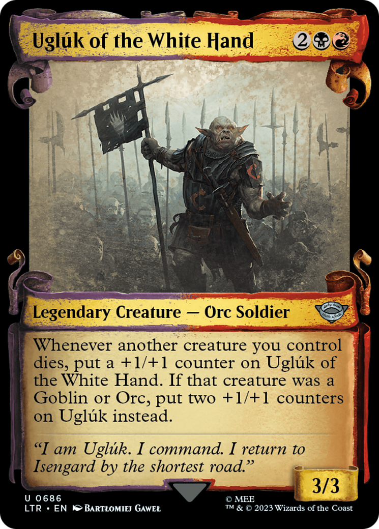 Uglúk of the White Hand (Showcase) (686) Foil - The Lord of the Rings: Tales of Middle-earth