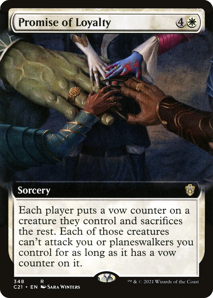 Promise of Loyalty (Extended Art) (348) - Commander 2021