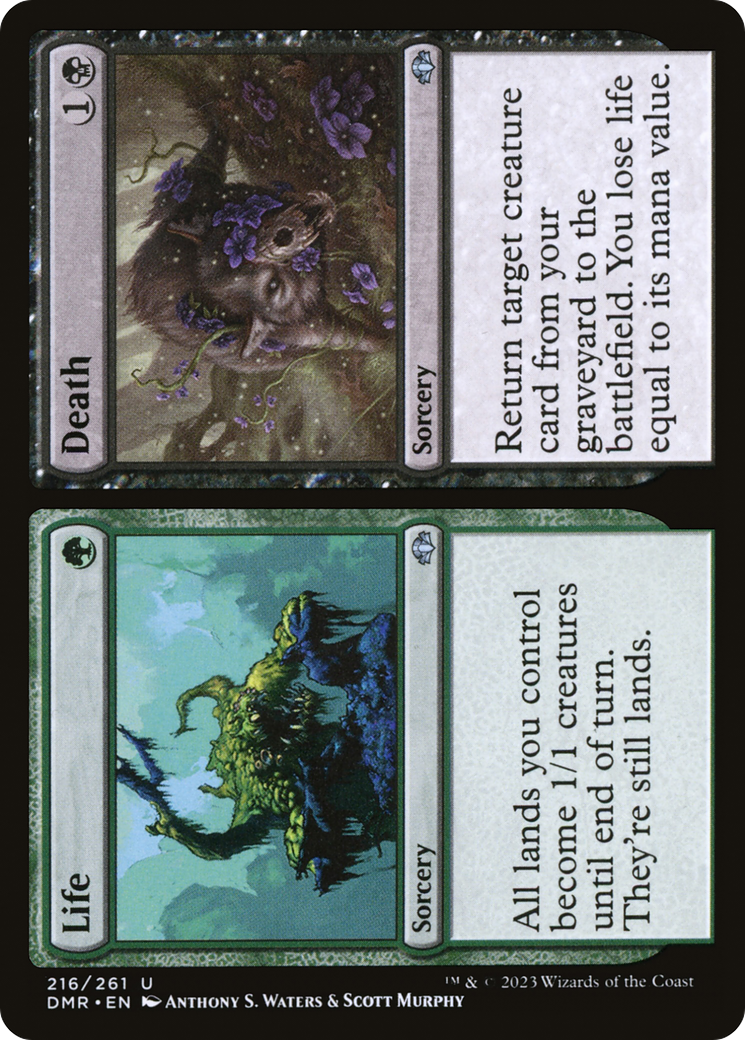 Life // Death (216) Foil - Dominaria Remastered