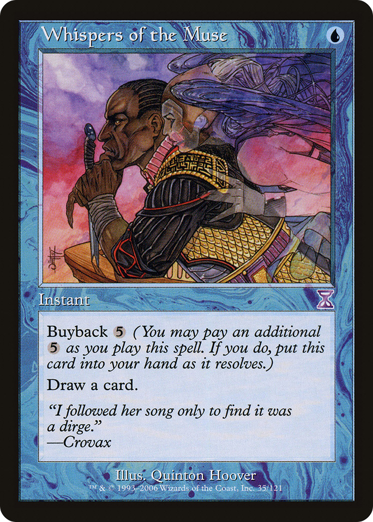 Whispers of the Muse (Retro) (035) Foil - Time Spiral Timeshifted