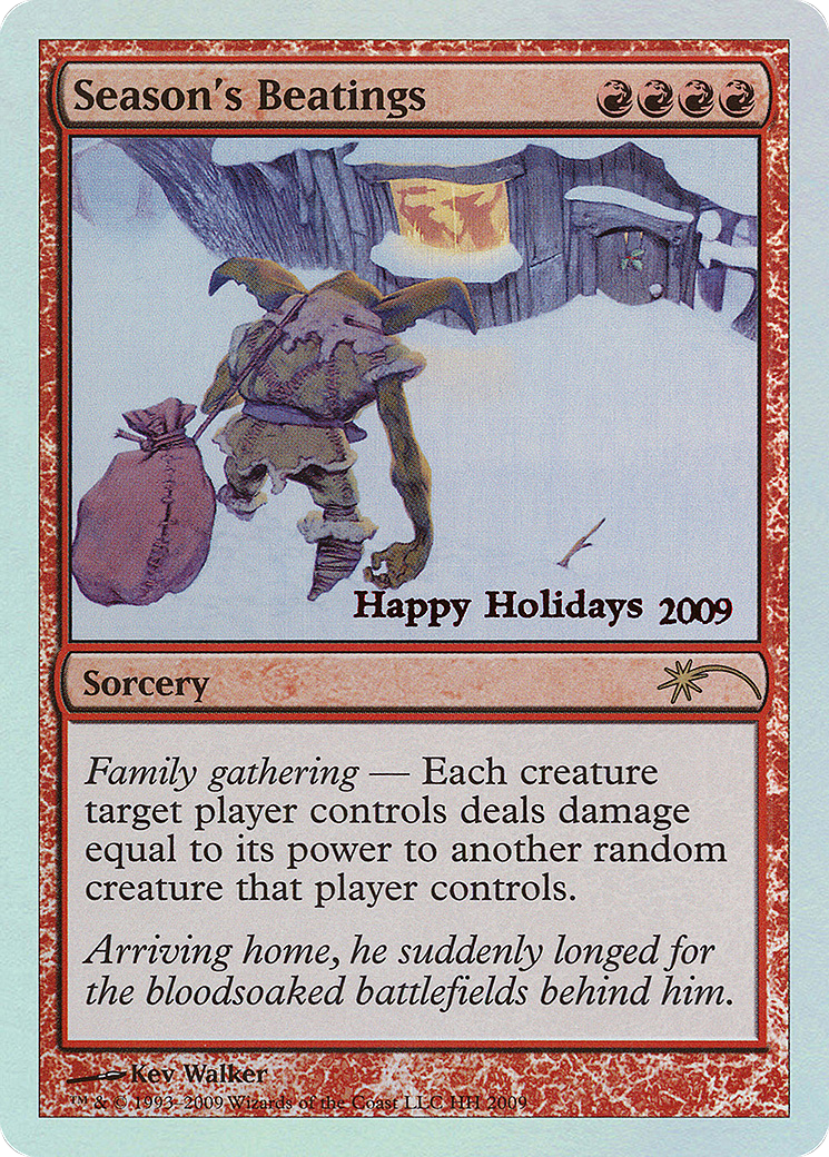 Season's Beatings (2009) Foil - Happy Holidays