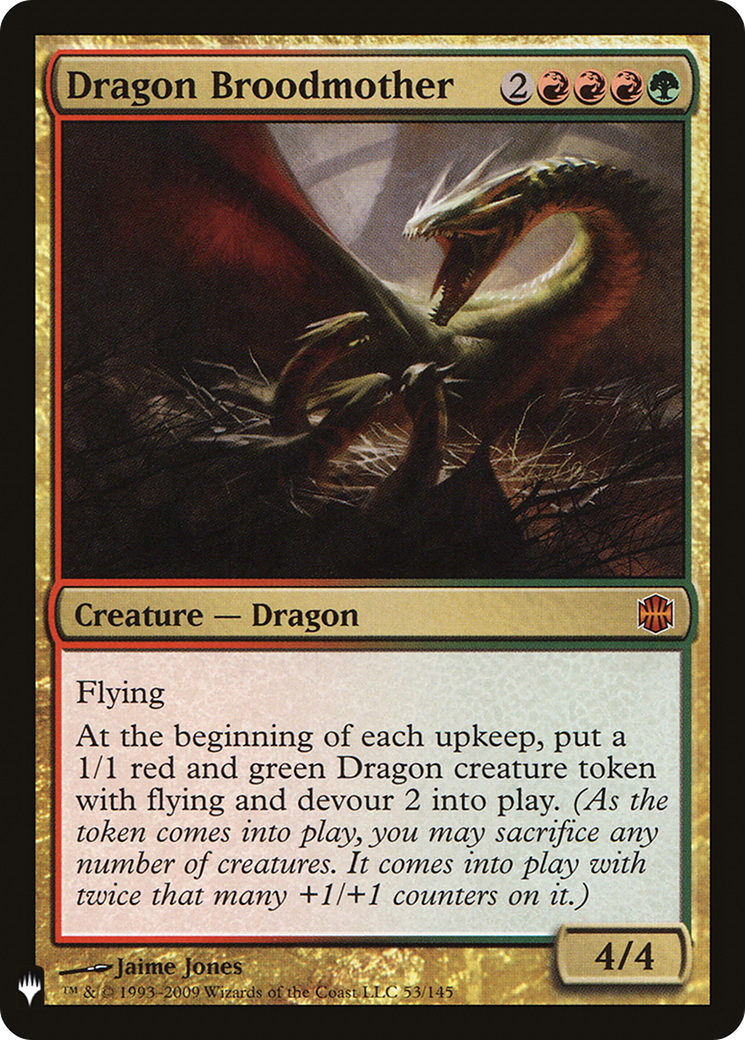 Dragon Broodmother (ARB-53) - The List