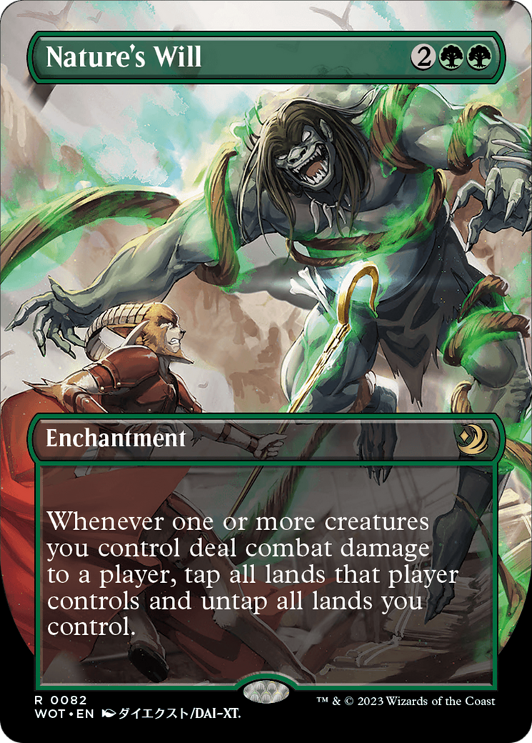 Nature's Will (Anime Borderless) (082) Foil - Wilds of Eldraine: Enchanting Tales