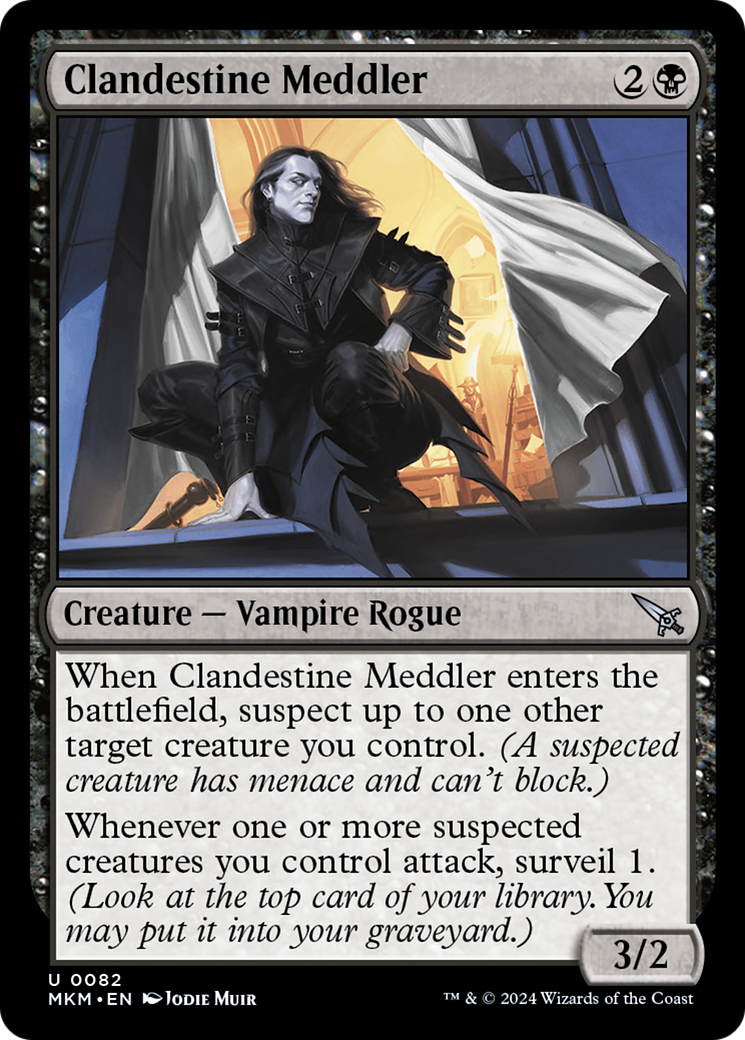 Clandestine Meddler (b) (082) Foil - Murders at Karlov Manor