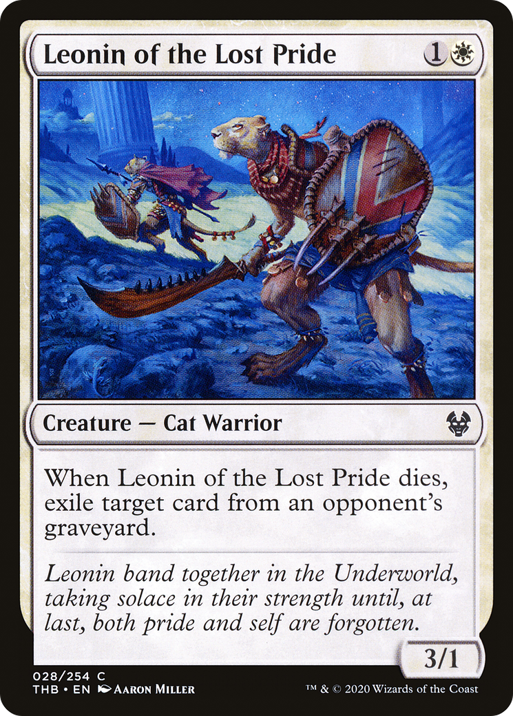 Leonin of the Lost Pride (028) Foil - Theros Beyond Death