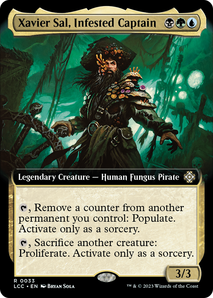 Xavier Sal, Infested Captain (Extended Art) (033) - The Lost Caverns of Ixalan Commander