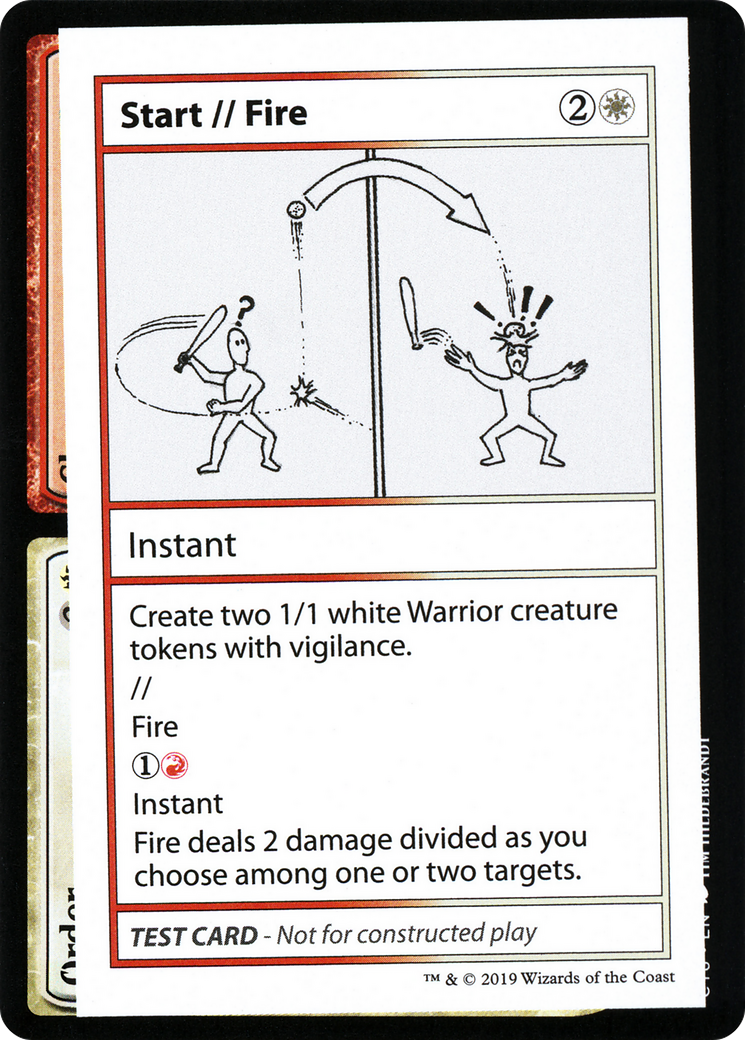 Start // Fire (No PW Symbol) - Mystery Booster Playtest Cards 2021
