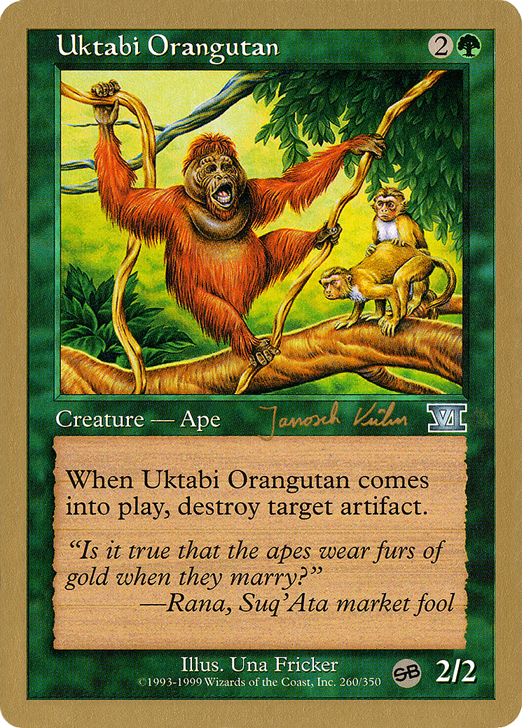 Uktabi Orangutan - 2000 Janosch Kuhn (6ED) (SB) (Retro) - World Championship Decks 2000