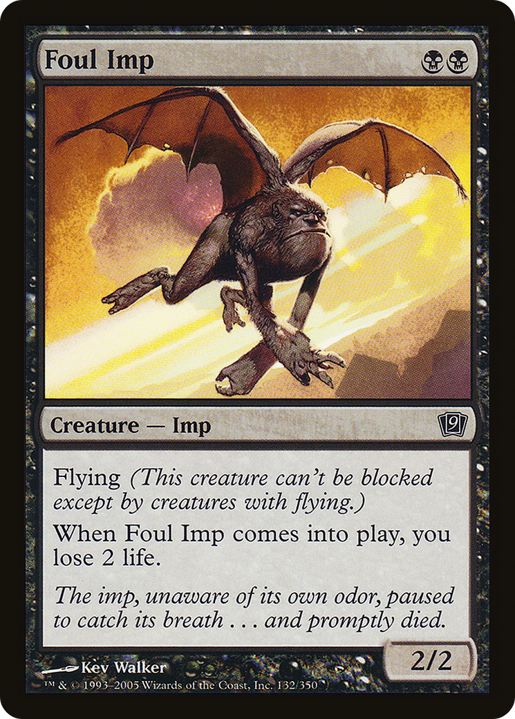 Foul Imp (132) Foil - Ninth Edition
